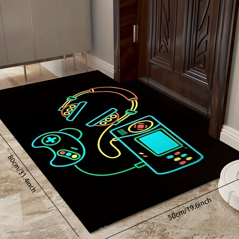 Game Console Print Area Rug for Living Room & Bedroom