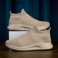 Men's Breathable Slip-On Lace Knit Sneakers with Assorted Colors