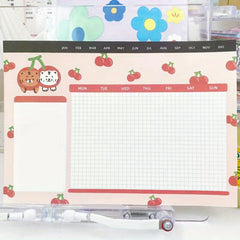 Weekly Planner To Do List Notepad with Calendar Scheduler