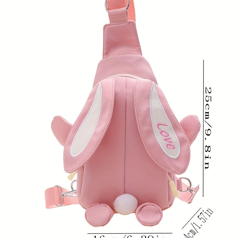 Cartoon Rabbit Ear Crossbody Bag - Holiday Gift for Girls