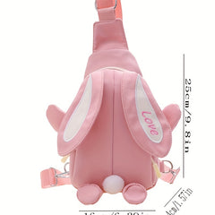 Cartoon Rabbit Ear Crossbody Bag - Holiday Gift for Girls