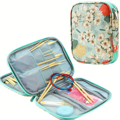 Knitting Bag Crochet Storage Tote DIY Tool Organizer Sweater Needle Circulation