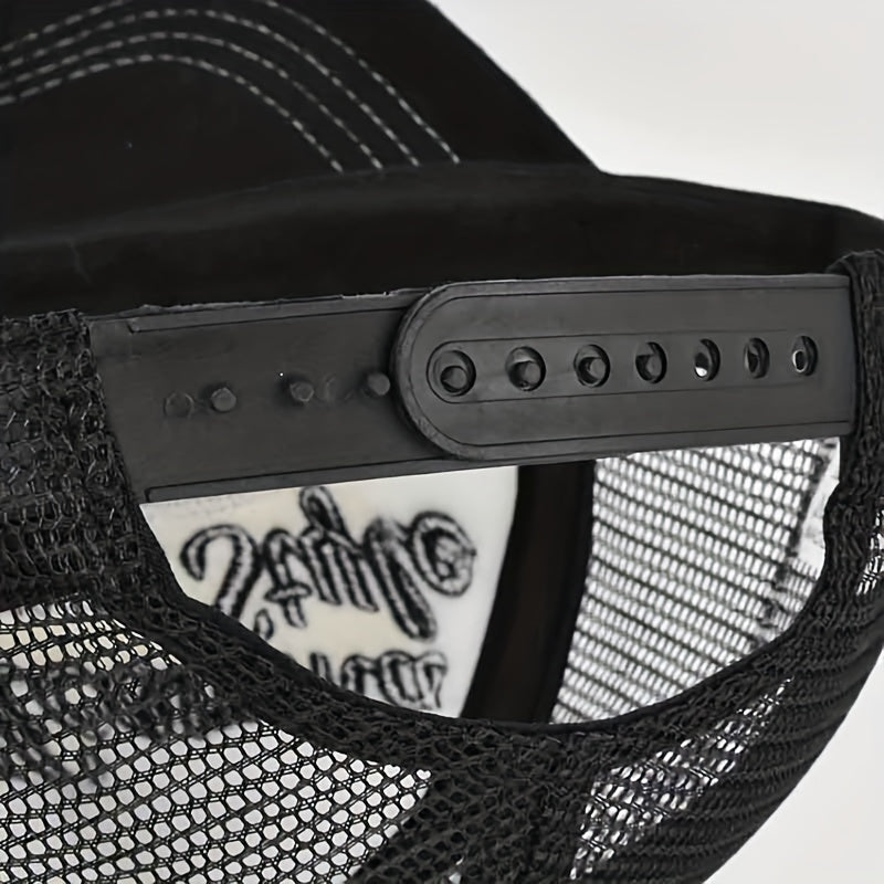 3D Embroidery Alphabet Baseball Cap Mesh Hat