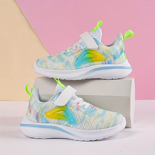 Breathable Woven Shoes For Girls Teens Hook Loop Comfortable Non Slip