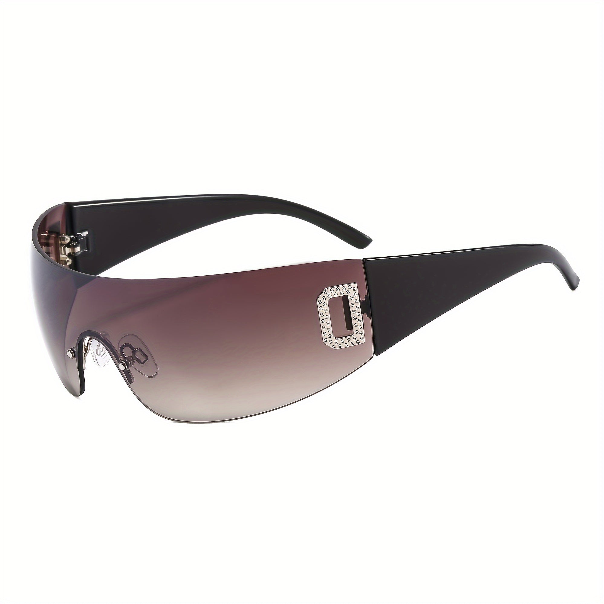 Y2K One piece Sunglasses Gradient Wrap Around Glasses UV400