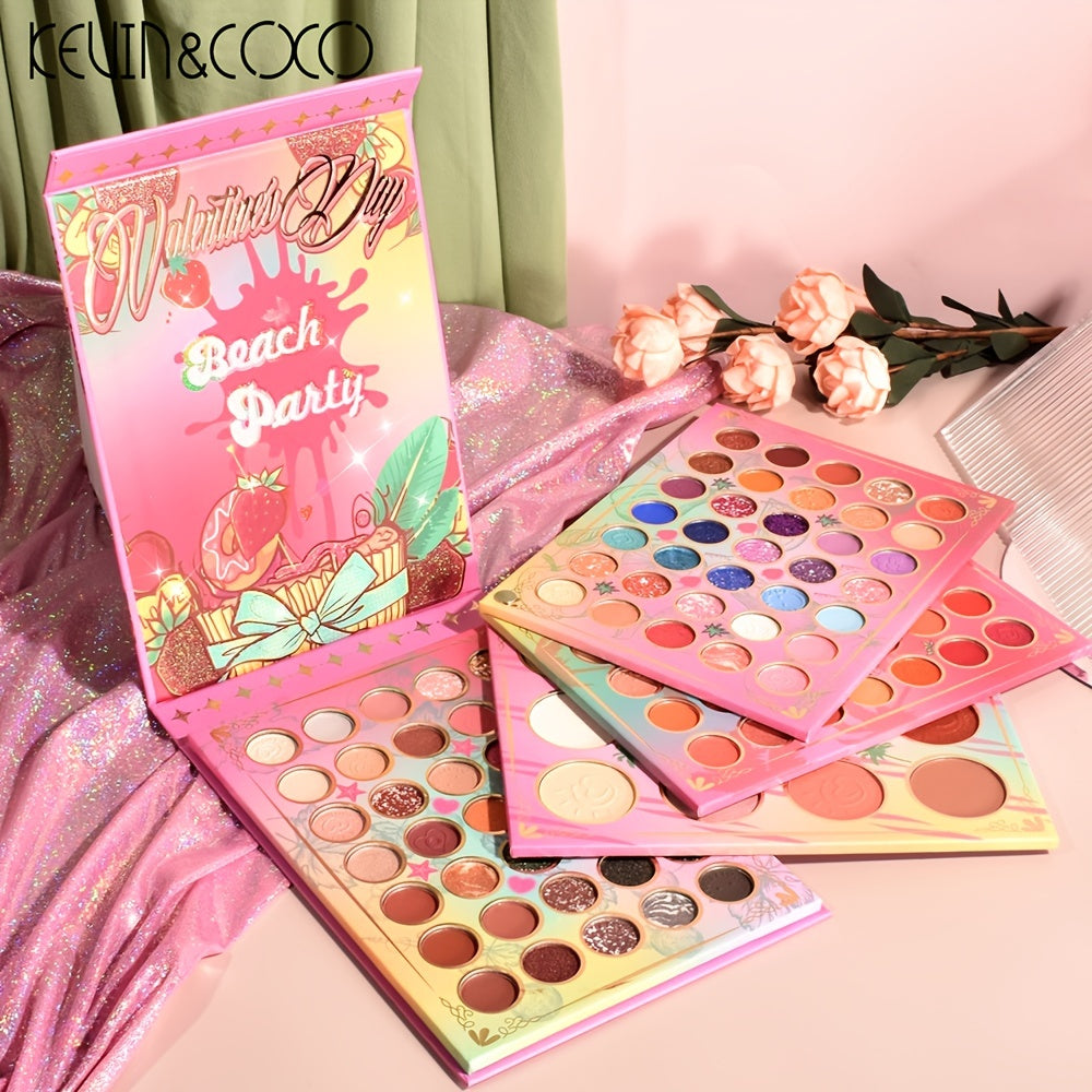 Anime Eyeshadow Plate - 4 Layers Rotating Highlight & Blush