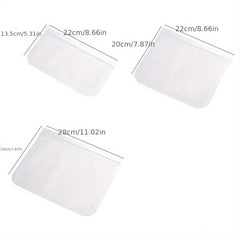 Leakproof Silicone Food Storage Bag Reusable Zip Sealing Bag