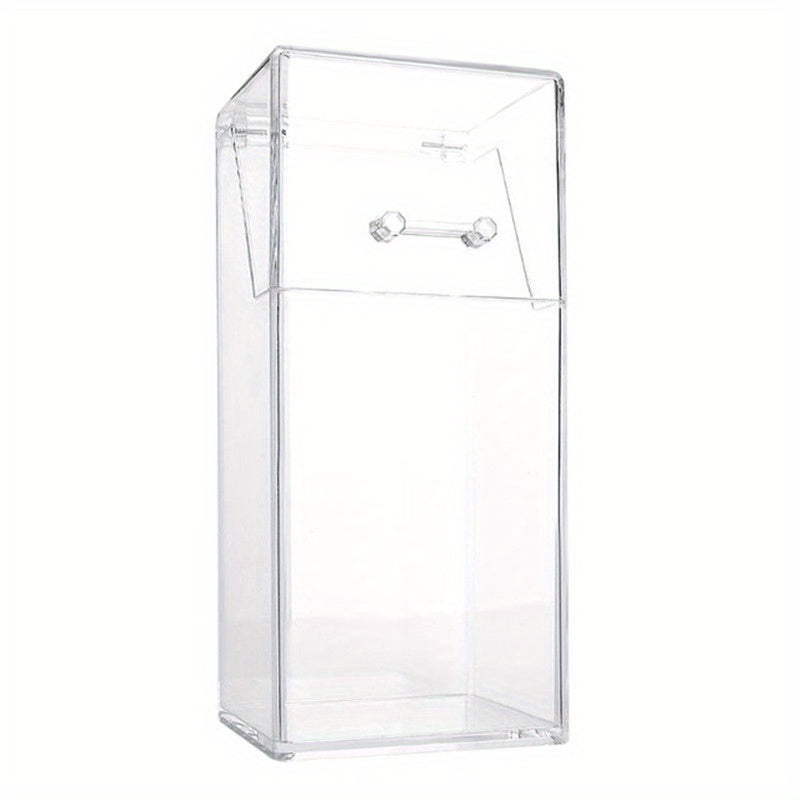 Acrylic Makeup Brush Holder with Lid Organizer Display Case
