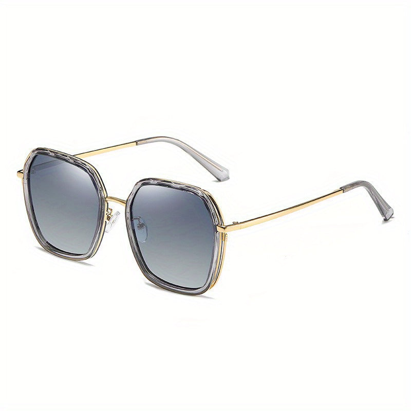 Large Polygon Sunglasses UV400 Sun Shades for Women Men