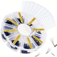 C Curling 360pcs Premade Fans 0.05 Loose Volume Individual Lashes