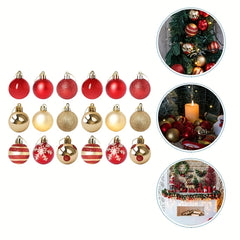 50pcs Shatterproof Christmas Tree Ornaments Round Baubles for Holiday Decor