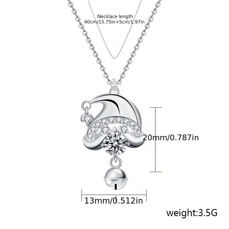 Christmas Gift Tree Pendant Necklace 925 Sterling Silver