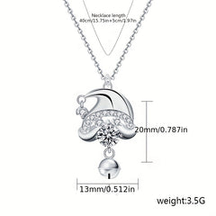 Christmas Gift Tree Pendant Necklace 925 Sterling Silver