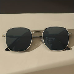 Square Metal Sunglasses UV400 for Women Men Retro Outdoor Glasses