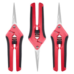 3pcs Pruning Shears Straight Blades Stainless Steel Pruning Scissors