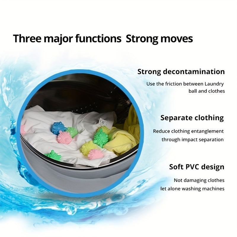 10pcs Magic Laundry Balls Reusable Household Washing Machine Clothes Softener