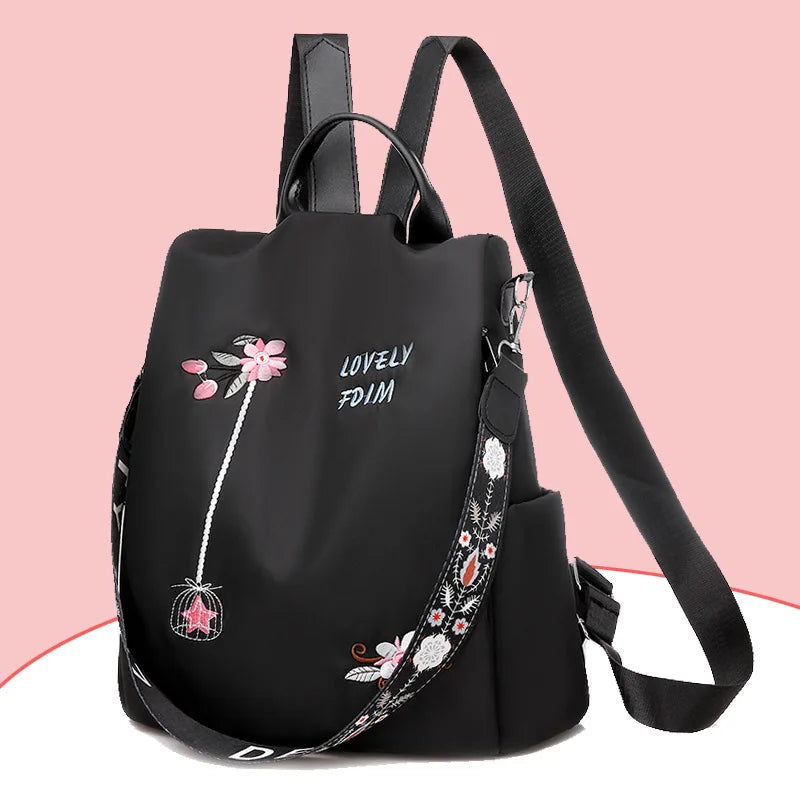 Waterproof Women Backpack Anti-theft School Bag