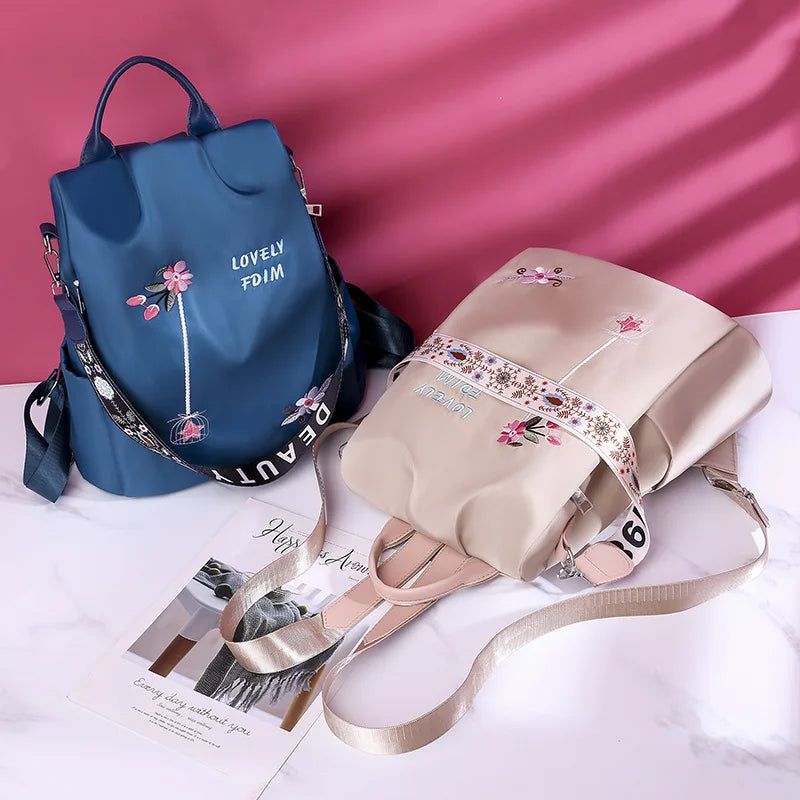 Waterproof Women Backpack Anti-theft School Bag