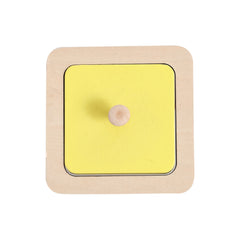 Wooden Geometric Shape Matching Puzzle Board with Mirror Early Educational Toy