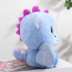 7 Inch Flying Dragon Plush Toy with Expressive Eyes Soft Polyester Fabric