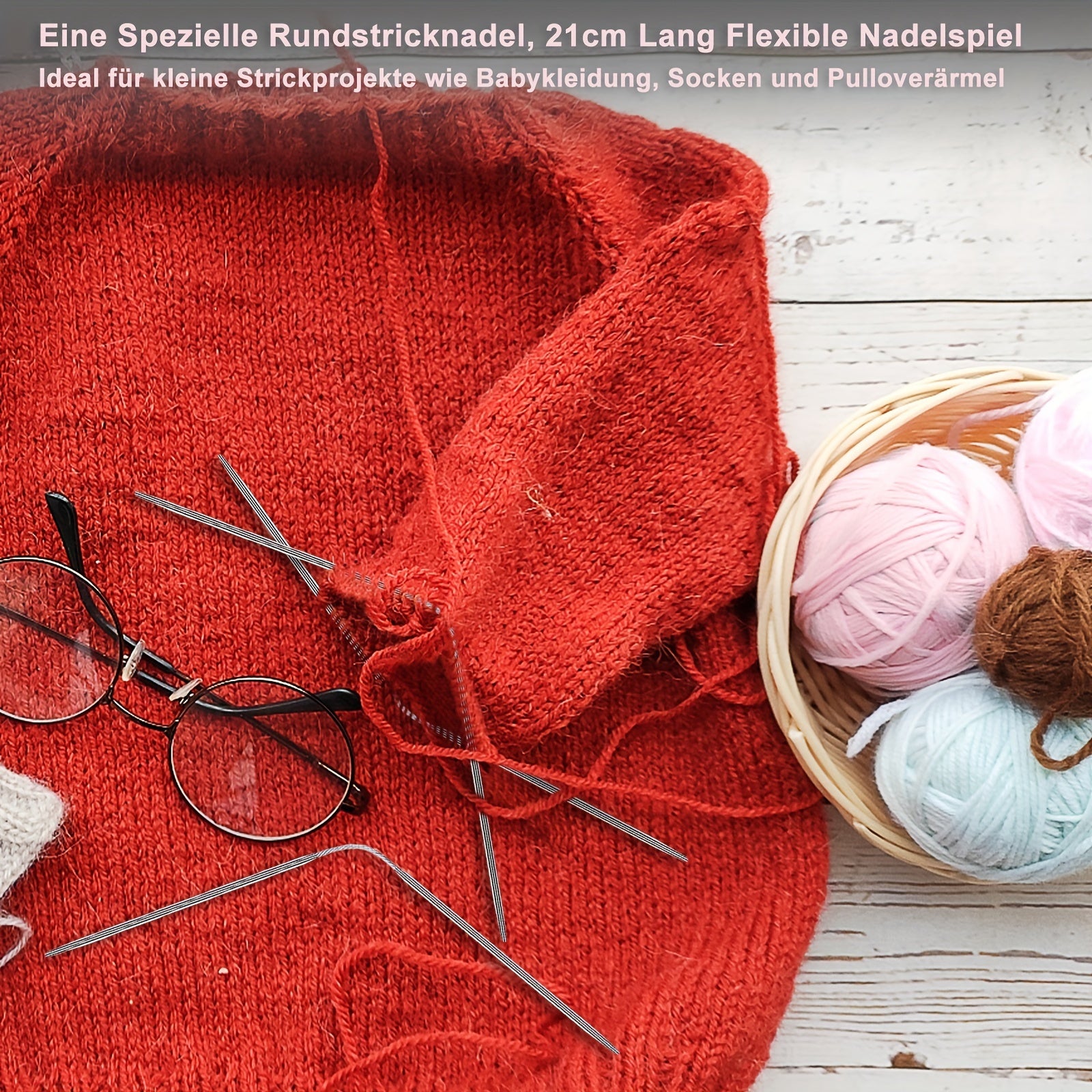 Short Circular Knitting Needles Metal for Beginners & Experienced Crochet Hook