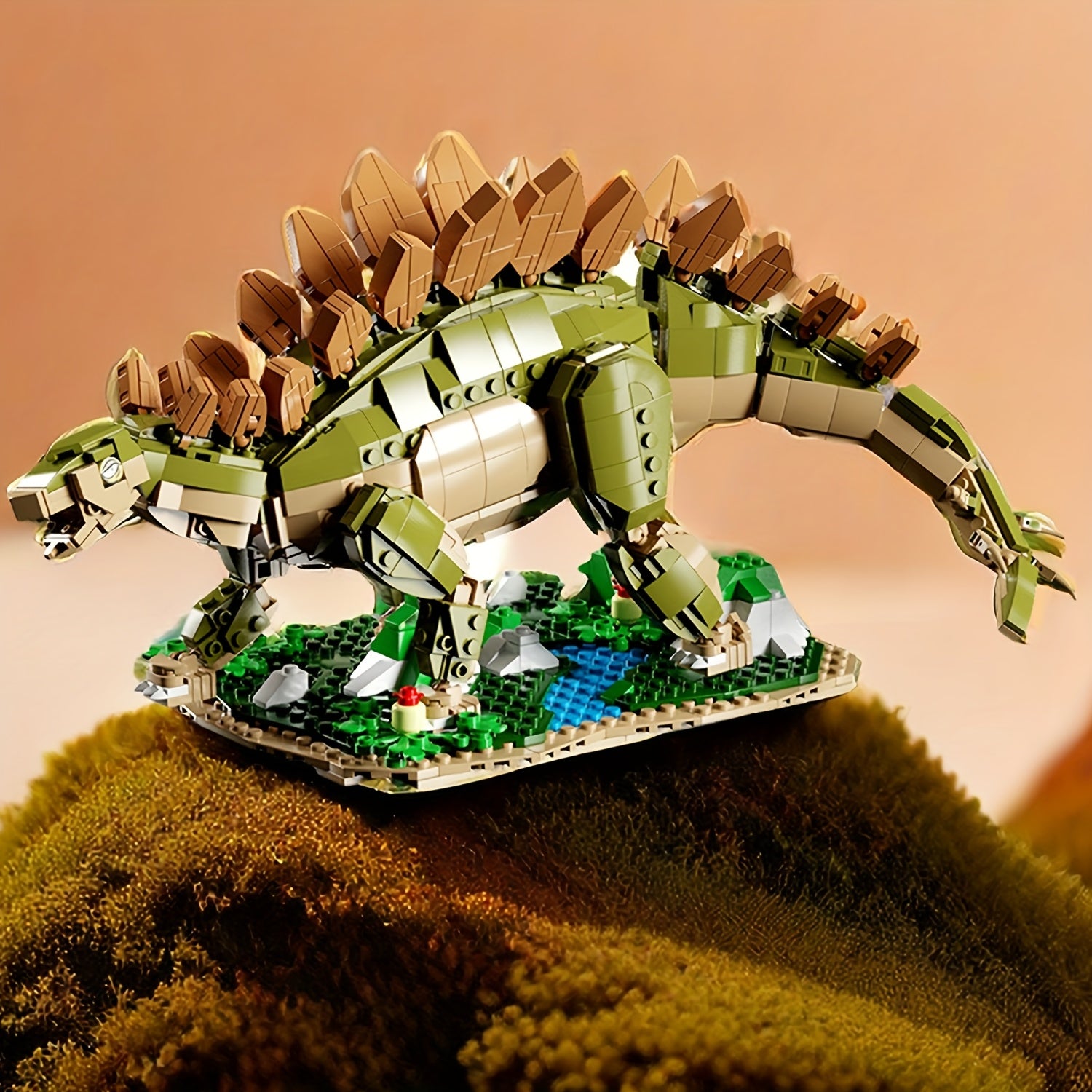1238pcs Stegosaurus Dinosaur Puzzle Toy Building Set
