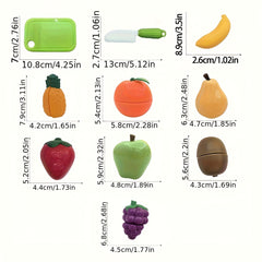Fruit Slicing Toys Apples Strawberries Pineapples Oranges Accessories