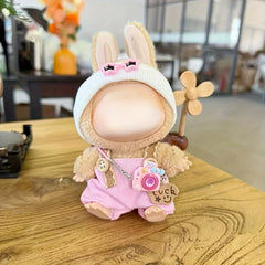 Doll Pendant Clothing Star Eye Overalls hat Set for 5-6 inch Dolls