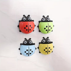 Ladybug Toothbrush Holder Suction Cup Storage Box