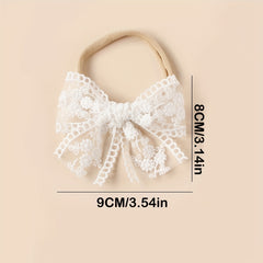 6pcs Baby Headbands Lace Bowknot Hairbands Hair Accessories For Baby Girls