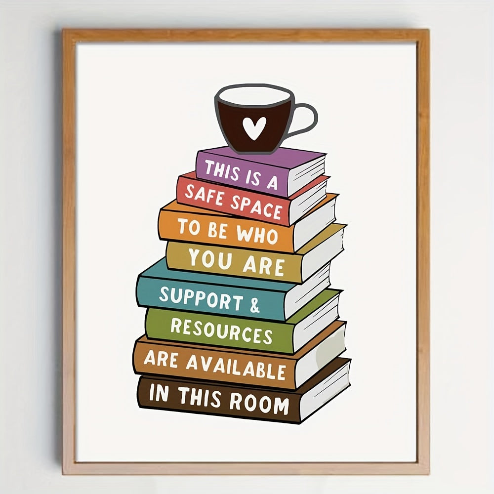 Classroom Decor Safe Space Wall Art Inclusive Art Students Room Decor