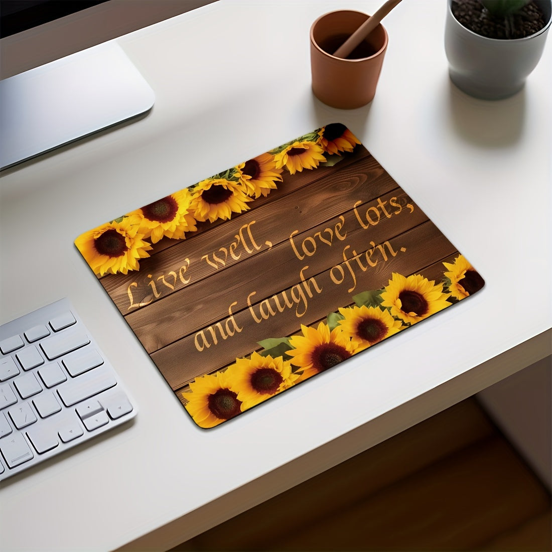 Inspirational Quotes Small Desktop Mouse Pad Office Home Computer Accessories