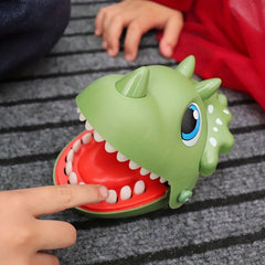 Colorful Dinosaur Finger Biting Toy Interactive Family Game Soft Tipped