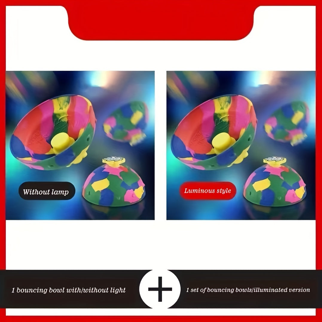 1pc Bounce Bowls Fidget Toys Camouflage Bouncing Bowls Jumping Fidget Toys