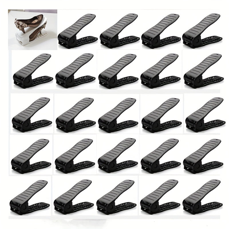 Adjustable Double Layer Shoe Storage Rack Organizer