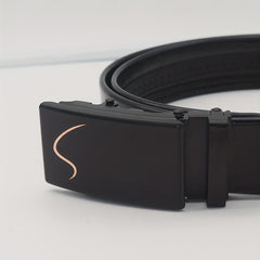 Men's S Pattern PU Casual Business Belt