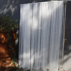 Wedding Dress Fabric Pearl Mesh Background Cloth 2m