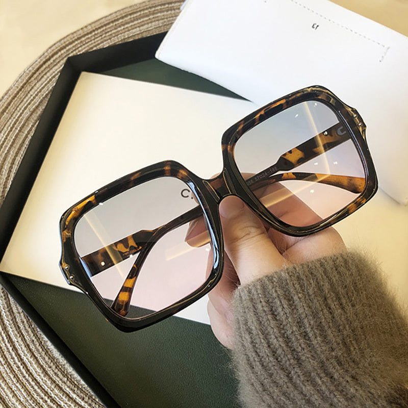 Oversized Square Sunglasses Women Vintage Retro Sun Glasses
