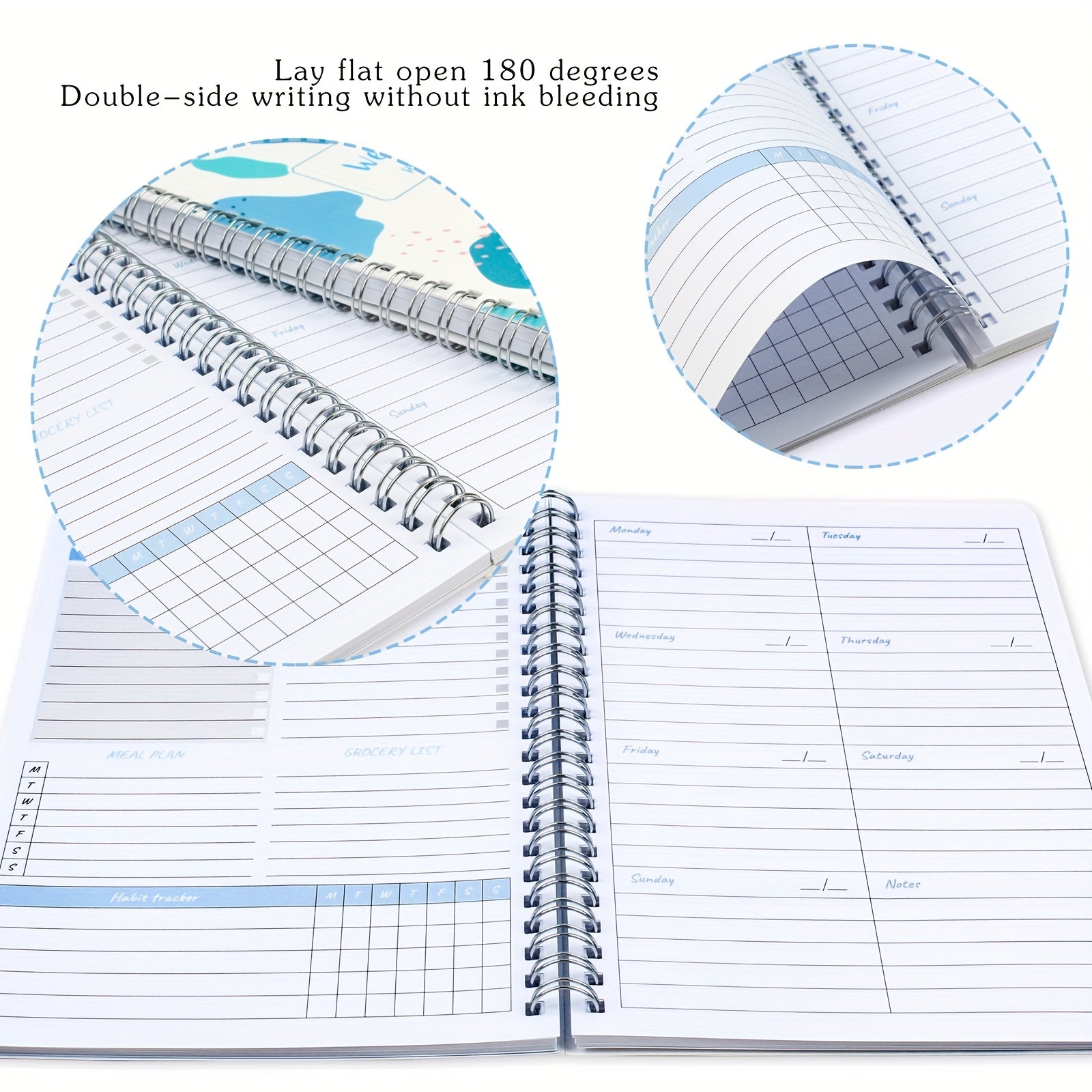 BUBU Weekly Planner To Do List Notebook Undated Goal Planner