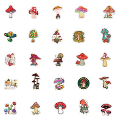 50pcs Doodle Stickers Waterproof for Journals Suitcases Phones