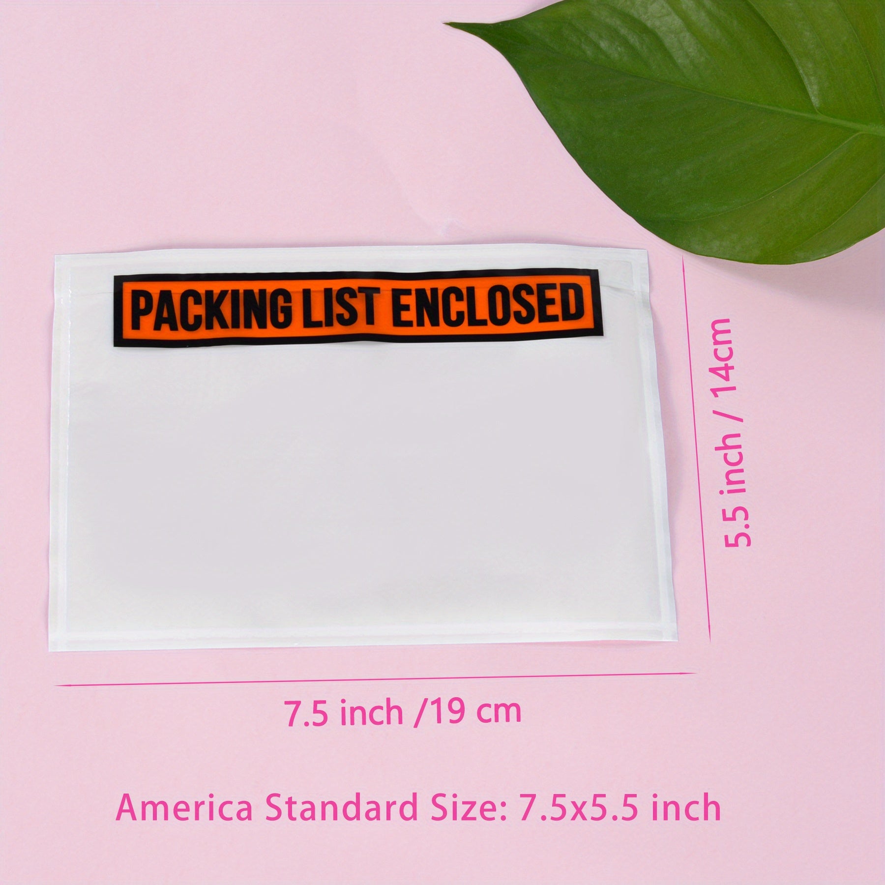 100pcs Packing List Envelopes - Self-Adhesive Clear Packing Slip Envelopes