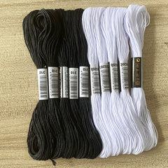 10pcs Embroidery Thread Set Cross Stitch Floss for DIY Sewing