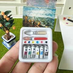 Mini Watercolor Pen Box Model for Dollhouse - DIY Toy House Accessories