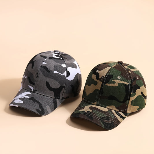 Kids Camo Baseball Cap Sun Protection Hat for Outdoor Activities