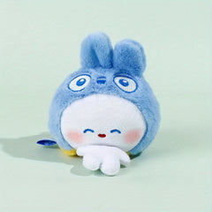 Double-Sided Bunny Doll Charm Plush Toy Pendant for Girls