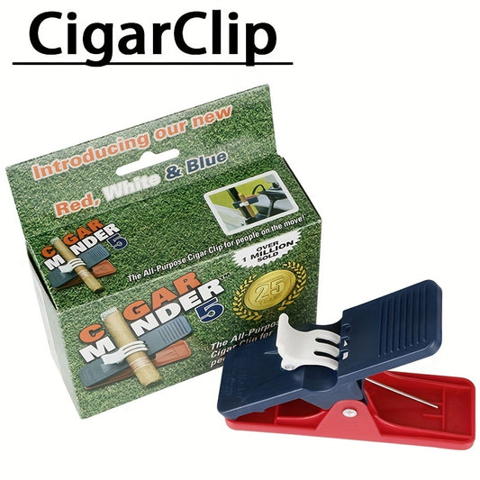 Golf Cigar Holder Double Layer Cigar Clip Lightweight Durable with Packaging