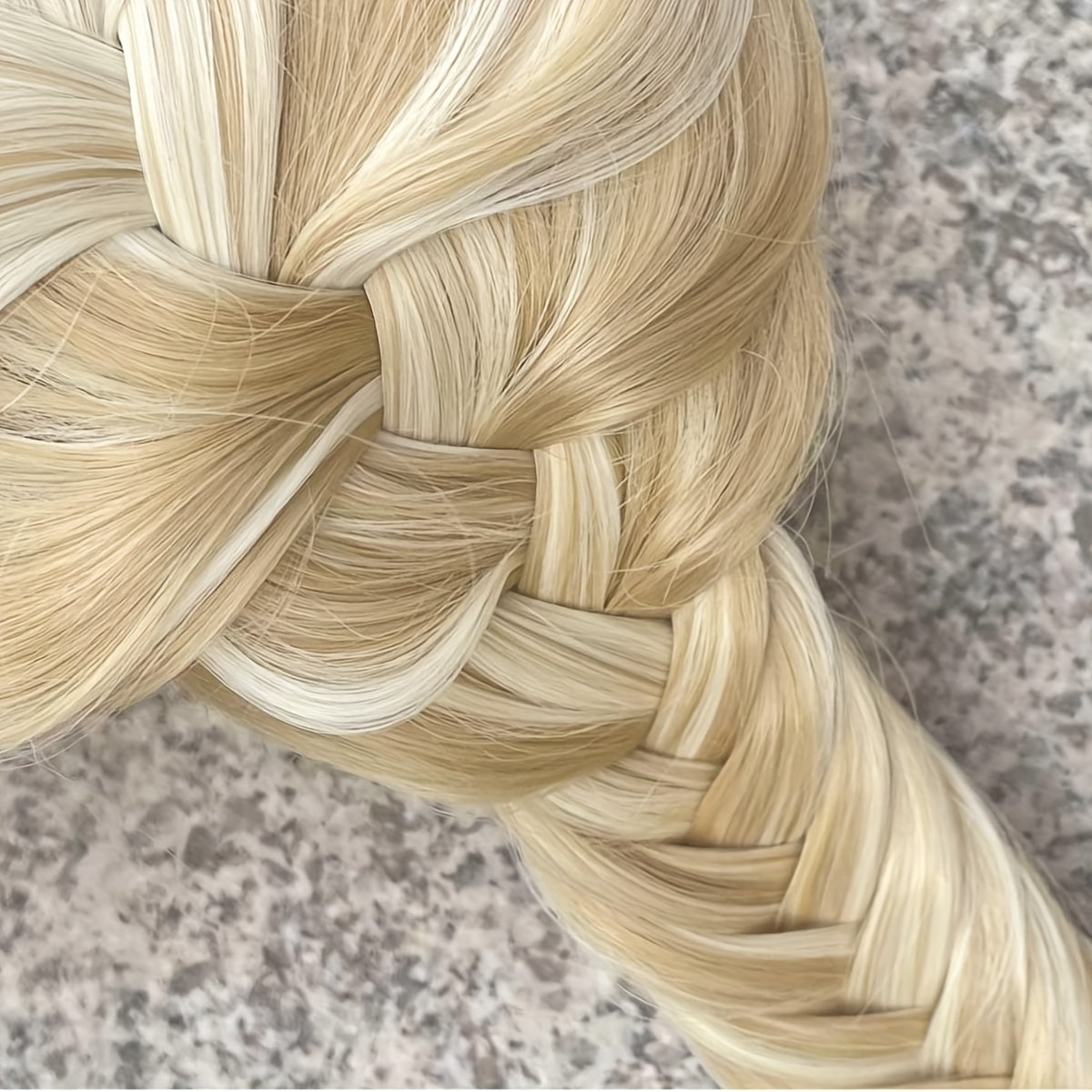 55 88 Cm Ombre Blonde Long Straight Synthetic Hair Extension 140g