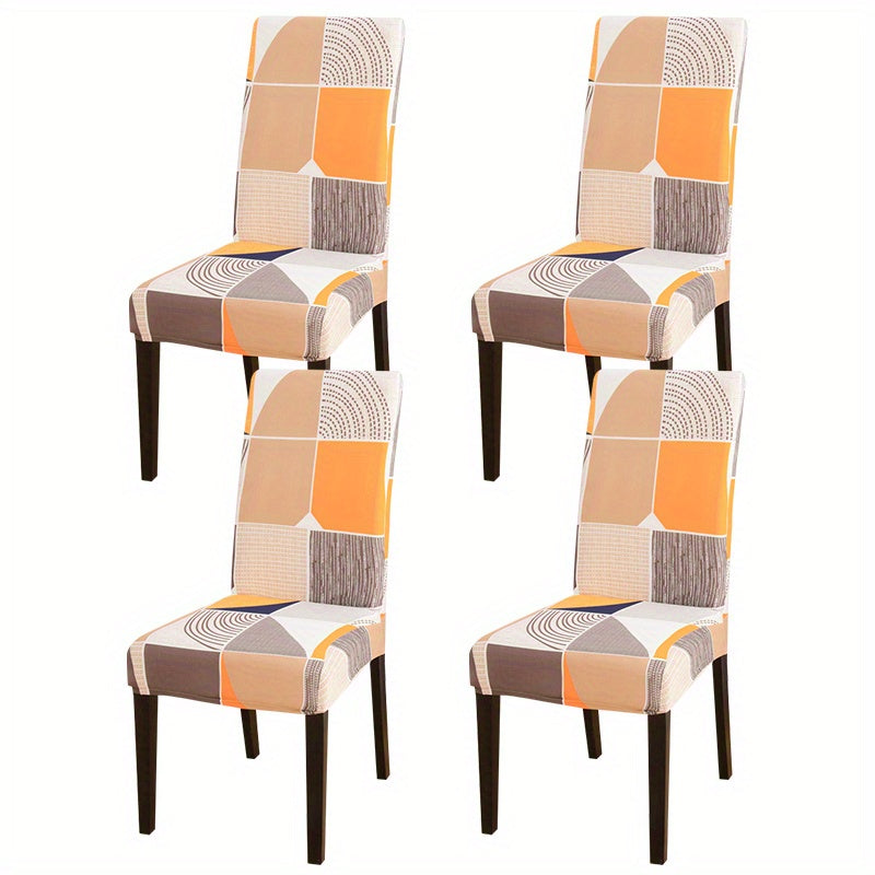 Printed Stretch Dining Chair Slipcover - Chair Protector for Living Room