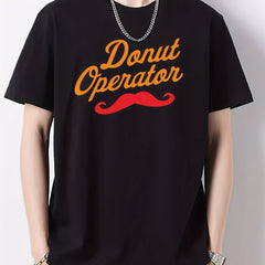 Men's Cotton Letter Print Graphic Tee
