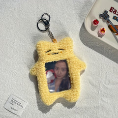 Cartoon Plush Photocard Holder ID Card Cover Protective Case